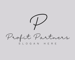 Professional Script Fashion Boutique logo design