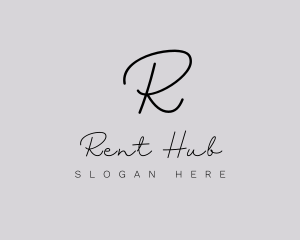 Professional Script Fashion Boutique logo design