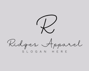 Professional Script Fashion Boutique logo design