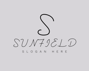 Professional Script Fashion Boutique logo design