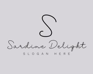 Professional Script Fashion Boutique logo design