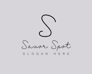 Professional Script Fashion Boutique logo design