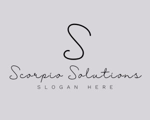 Professional Script Fashion Boutique logo design