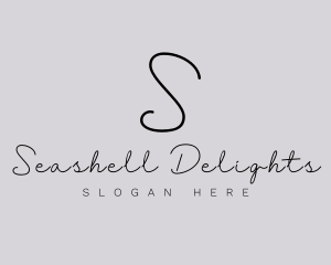 Professional Script Fashion Boutique logo design