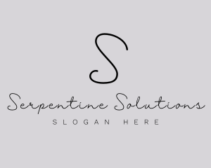 Professional Script Fashion Boutique logo design