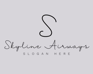 Professional Script Fashion Boutique logo design