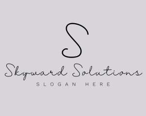 Professional Script Fashion Boutique logo design