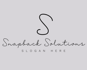 Professional Script Fashion Boutique logo design