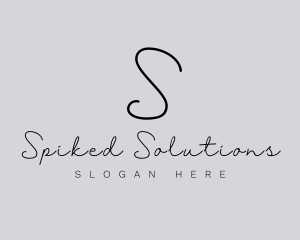 Professional Script Fashion Boutique logo design