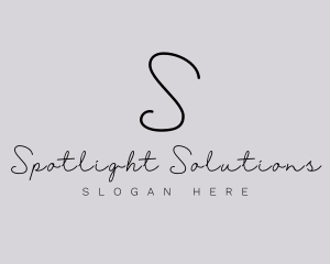 Professional Script Fashion Boutique logo design