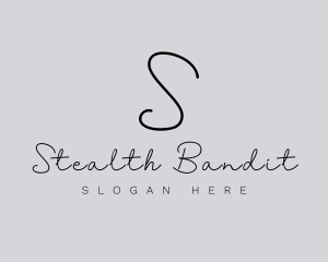 Professional Script Fashion Boutique logo design