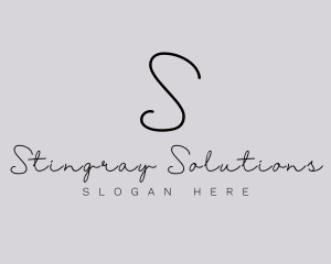 Professional Script Fashion Boutique logo design