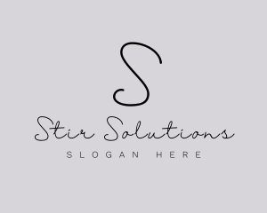 Professional Script Fashion Boutique logo design