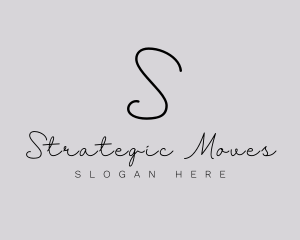 Professional Script Fashion Boutique logo design