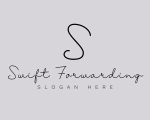 Professional Script Fashion Boutique logo design