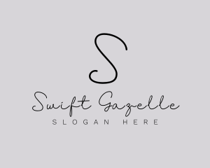 Professional Script Fashion Boutique logo design