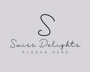 Professional Script Fashion Boutique logo design