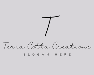 Professional Script Fashion Boutique logo design