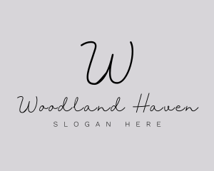 Professional Script Fashion Boutique logo design