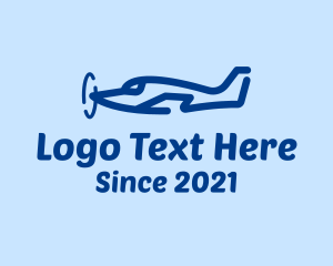 Flying - Fast Cargo Plane logo design
