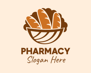 Baguette Bread Basket Logo