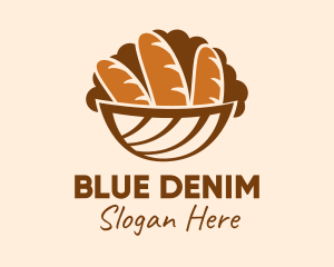 Baguette Bread Basket logo design