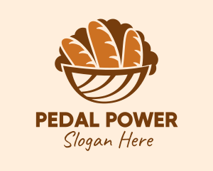 Baguette Bread Basket logo design