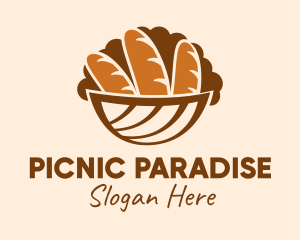 Picnic - Baguette Bread Basket logo design