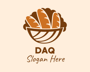 Baking - Baguette Bread Basket logo design