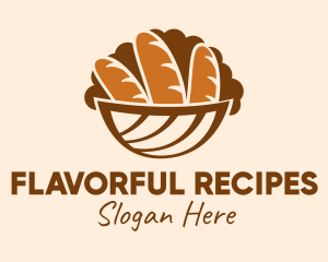 Cookbook - Baguette Bread Basket logo design