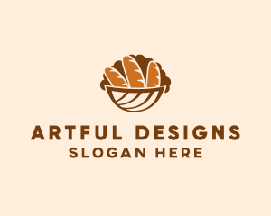 Baguette Bread Basket logo design