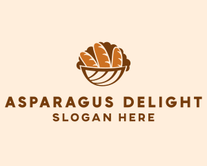 Baguette Bread Basket logo design