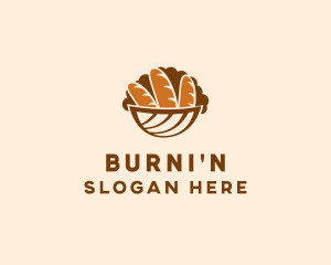 Baguette Bread Basket logo design