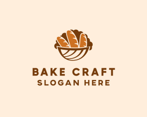 Baguette Bread Basket logo design