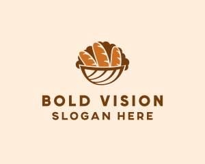 Baguette Bread Basket logo design