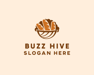 Baguette Bread Basket logo design