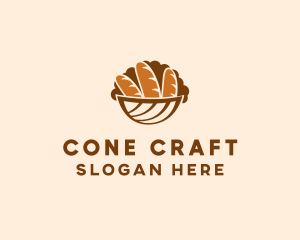 Baguette Bread Basket logo design