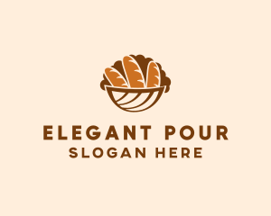 Baguette Bread Basket logo design