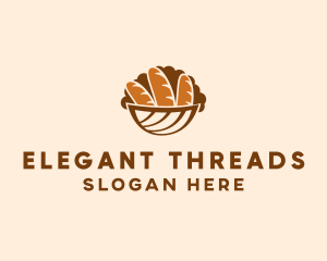 Baguette Bread Basket logo design