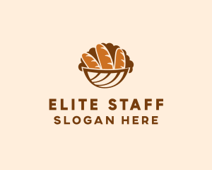 Baguette Bread Basket logo design