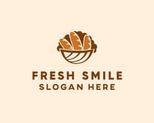 Baguette Bread Basket logo design