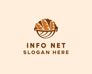 Baguette Bread Basket logo design