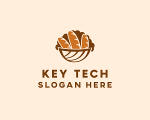 Baguette Bread Basket logo design