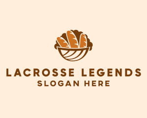 Baguette Bread Basket logo design