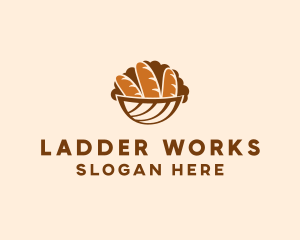 Baguette Bread Basket logo design