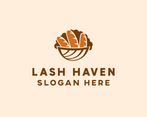 Baguette Bread Basket logo design