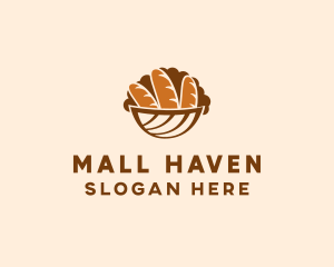 Baguette Bread Basket logo design