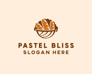 Baguette Bread Basket logo design