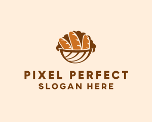 Baguette Bread Basket logo design