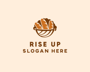 Baguette Bread Basket logo design